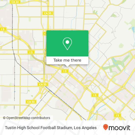Tustin High School Football Stadium map