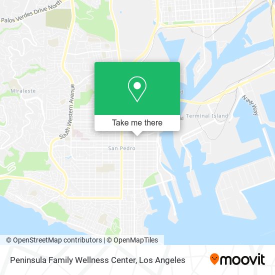 Peninsula Family Wellness Center map