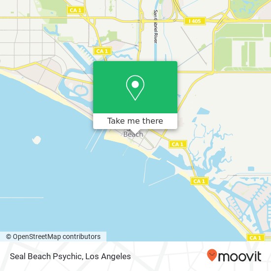 Seal Beach Psychic map