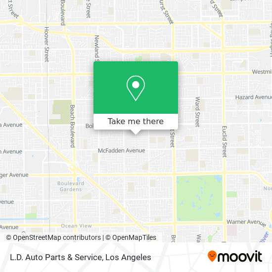 L.D. Auto Parts & Service map