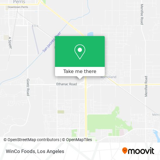 WinCo Foods map