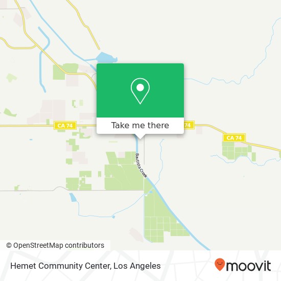 Mapa de Hemet Community Center