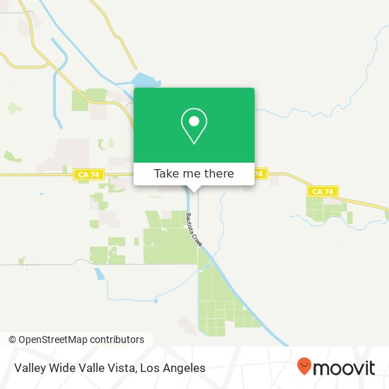 Mapa de Valley Wide Valle Vista