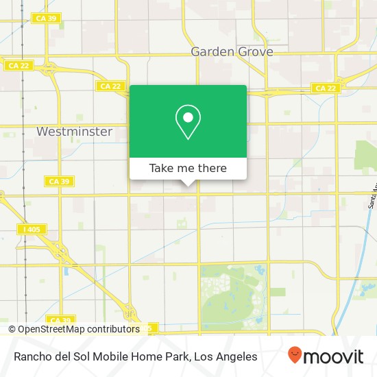 Mapa de Rancho del Sol Mobile Home Park