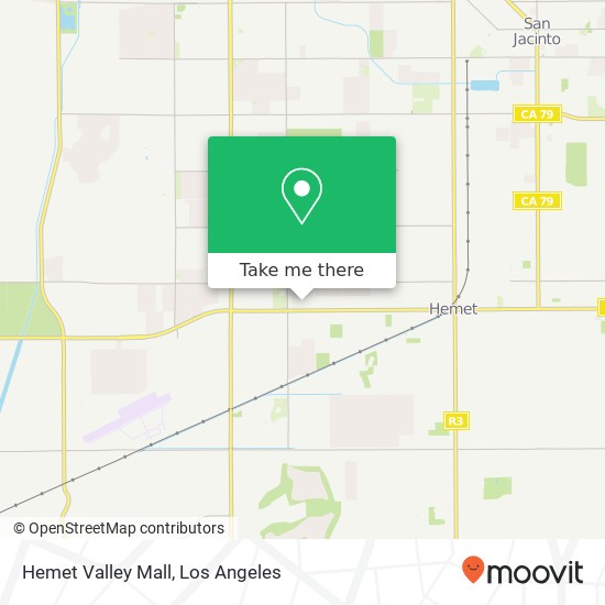 Mapa de Hemet Valley Mall