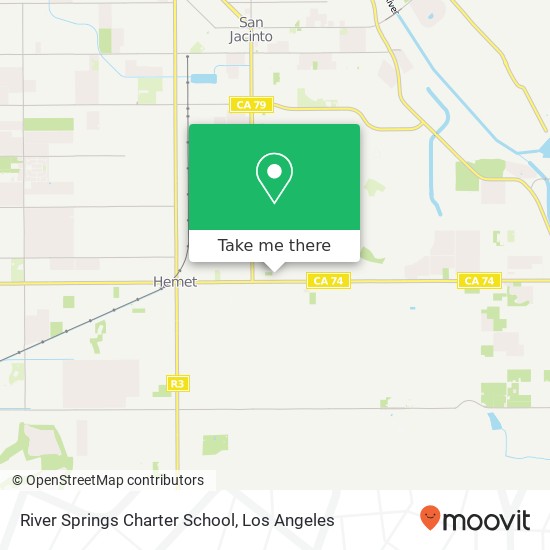 Mapa de River Springs Charter School