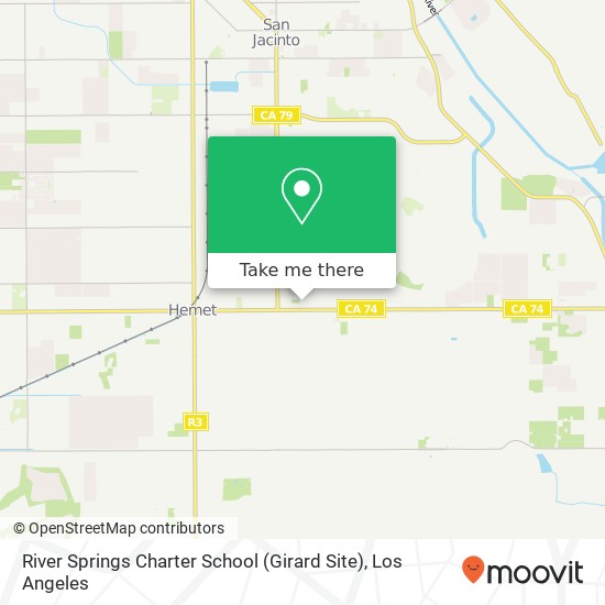 Mapa de River Springs Charter School (Girard Site)