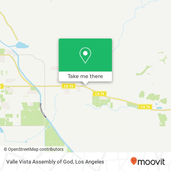 Valle Vista Assembly of God map