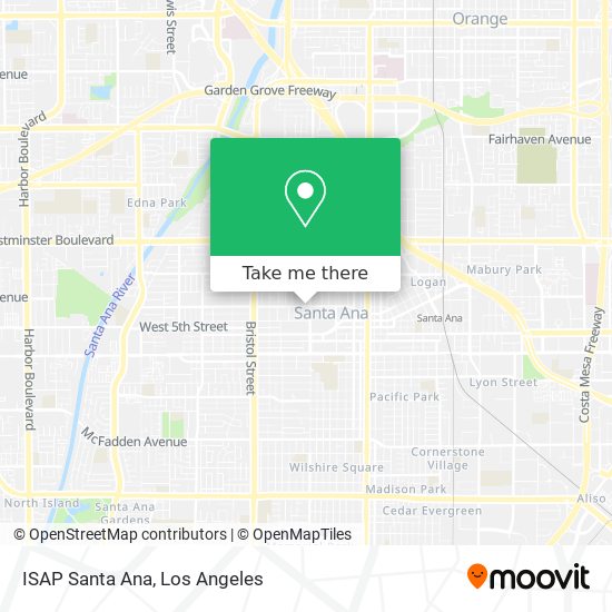 ISAP Santa Ana map