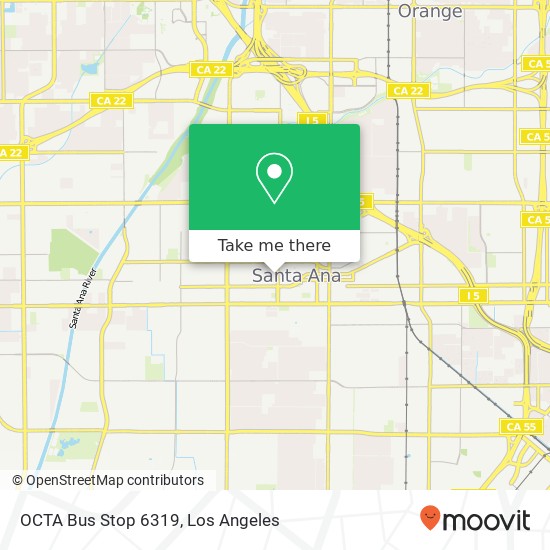 OCTA Bus Stop 6319 map