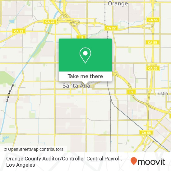 Orange County Auditor / Controller Central Payroll map