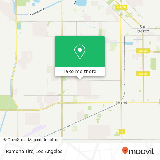 Ramona Tire map