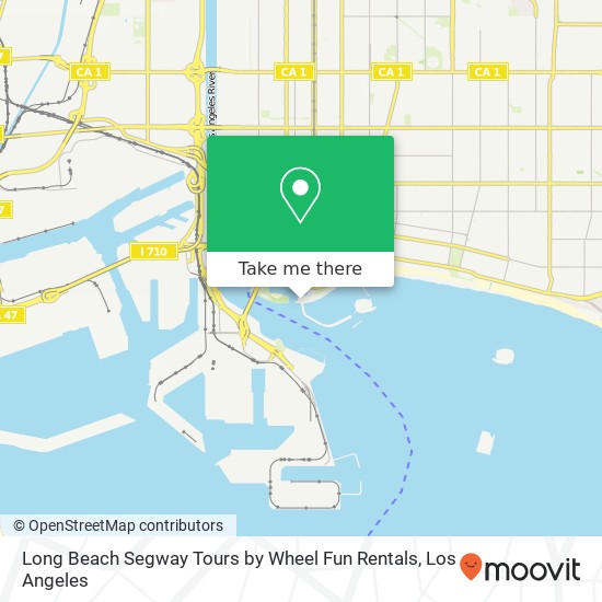 Long Beach Segway Tours by Wheel Fun Rentals map