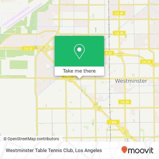 Mapa de Westminster Table Tennis Club