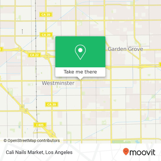 Cali Nails Market map
