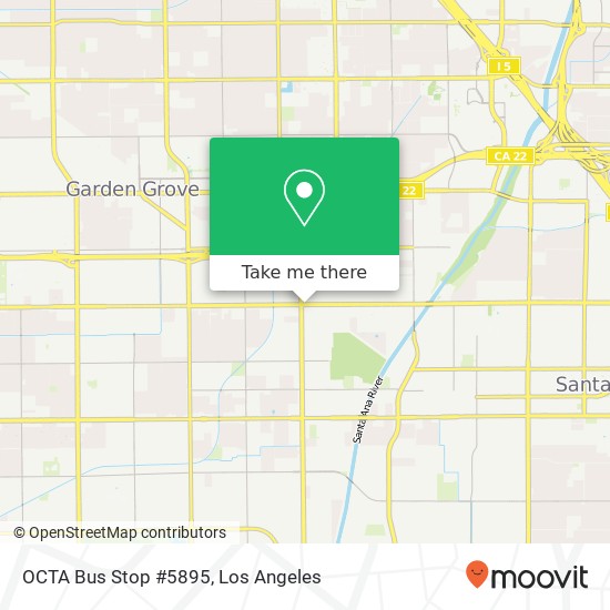 OCTA Bus Stop #5895 map