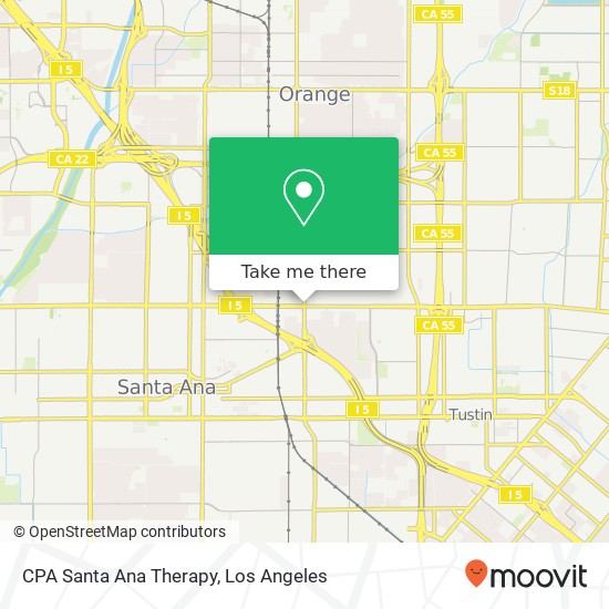 Mapa de CPA Santa Ana Therapy