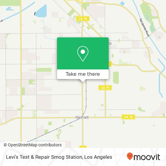 Mapa de Levi's Test & Repair Smog Station