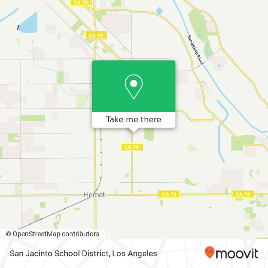 Mapa de San Jacinto School District