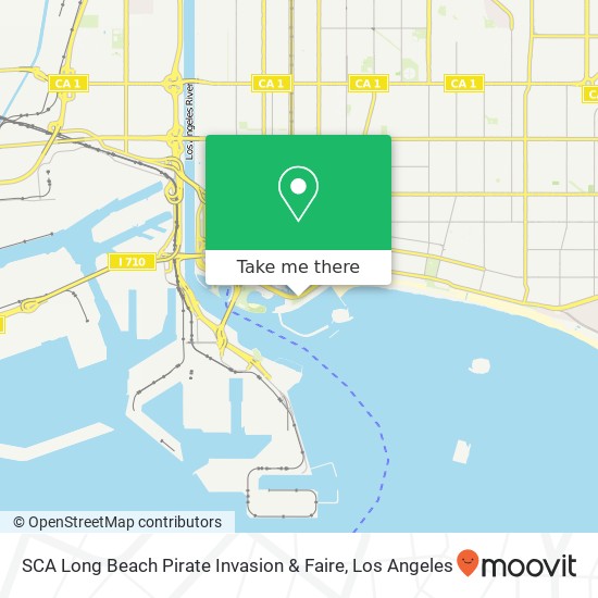SCA Long Beach Pirate Invasion & Faire map