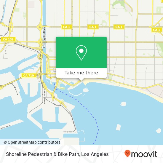 Shoreline Pedestrian & Bike Path map