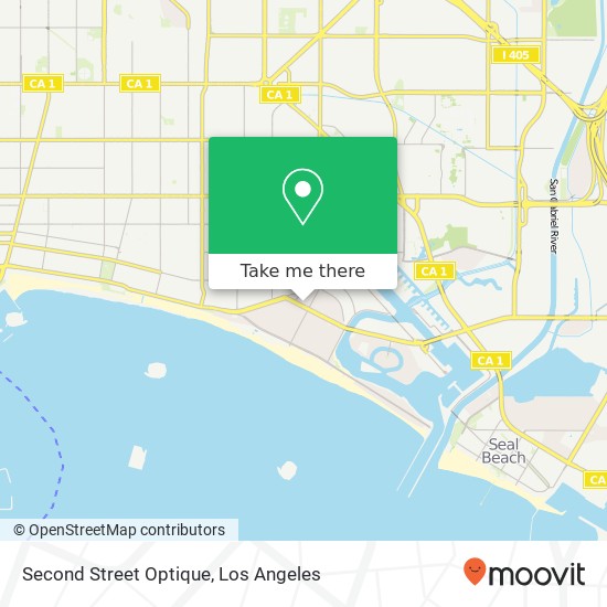 Mapa de Second Street Optique
