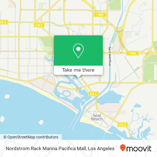 Nordstrom Rack Marina Pacifica Mall map