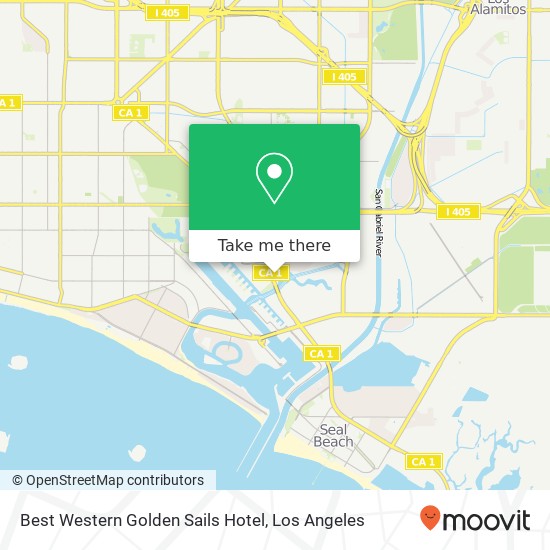 Best Western Golden Sails Hotel map