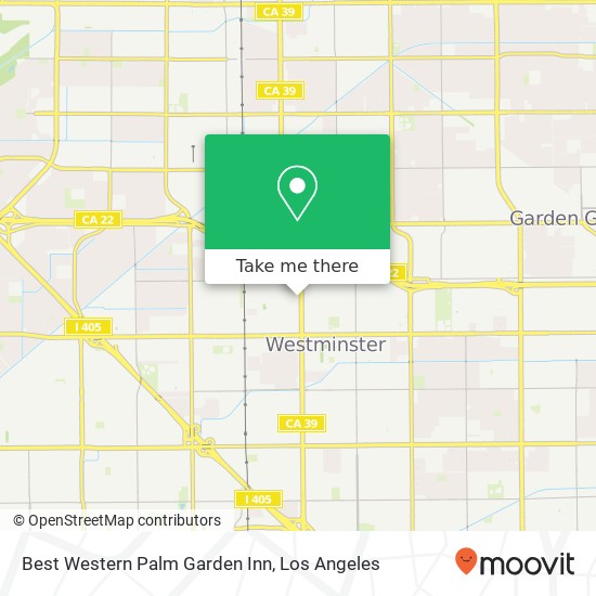 Mapa de Best Western Palm Garden Inn