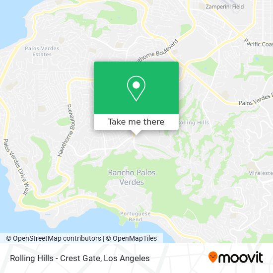 Mapa de Rolling Hills - Crest Gate
