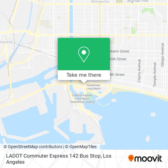 Mapa de LADOT Commuter Express 142 Bus Stop