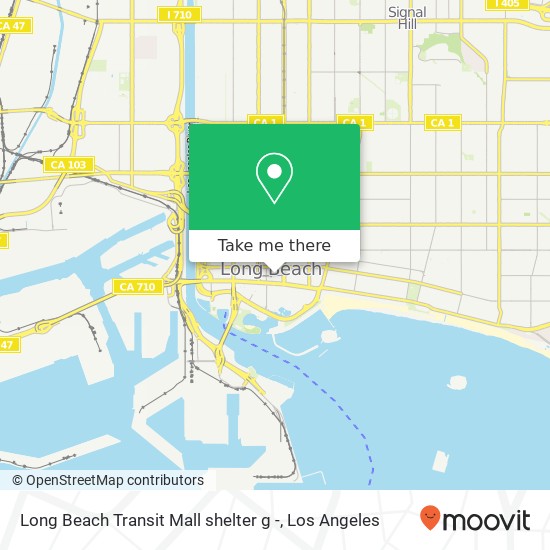 Long Beach Transit Mall shelter g - map
