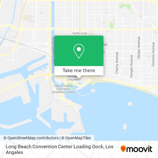 Long Beach Convention Center Loading Dock map