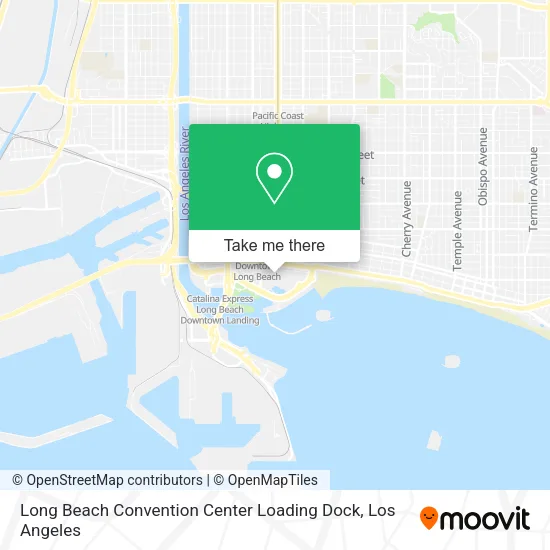 Mapa de Long Beach Convention Center Loading Dock