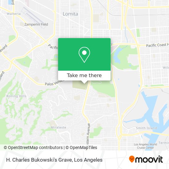 H. Charles Bukowski's Grave map