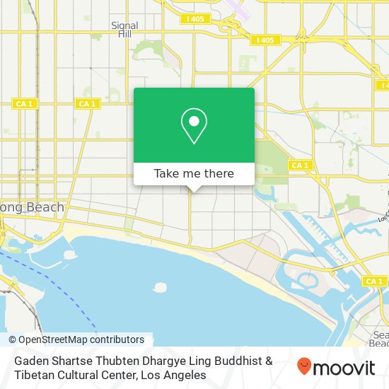 Mapa de Gaden Shartse Thubten Dhargye Ling Buddhist & Tibetan Cultural Center