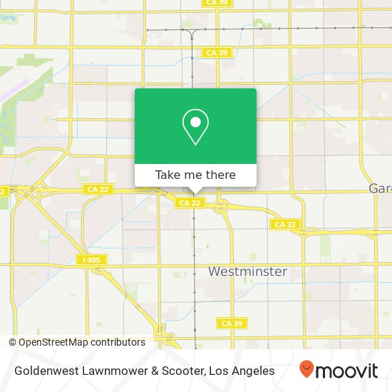 Goldenwest Lawnmower & Scooter map