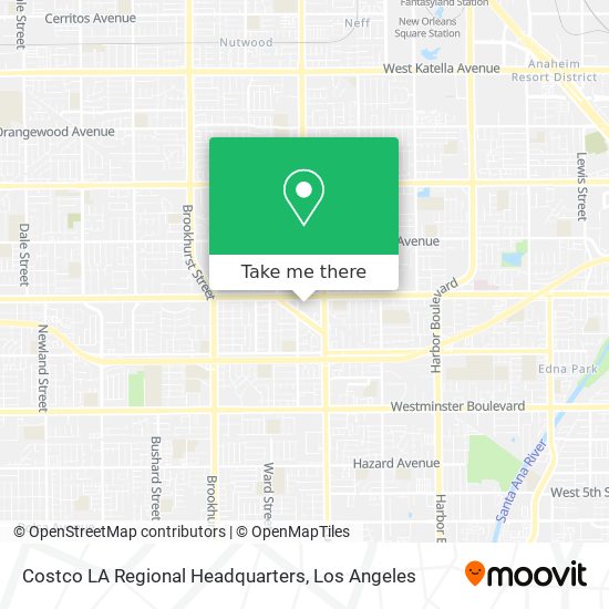 Costco LA Regional Headquarters map