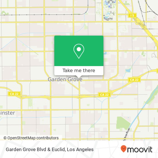 Mapa de Garden Grove Blvd & Euclid