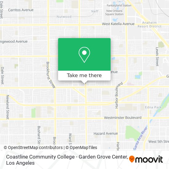 Coastline Community College - Garden Grove Center map