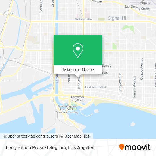 Mapa de Long Beach Press-Telegram
