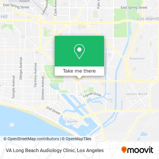 VA Long Beach Audiology Clinic map