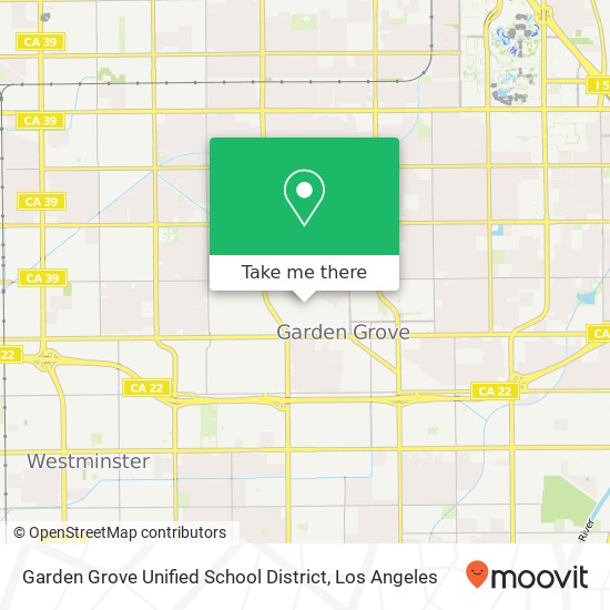Mapa de Garden Grove Unified School District