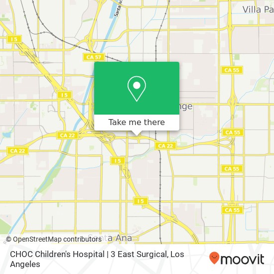 CHOC Children's Hospital | 3 East Surgical map