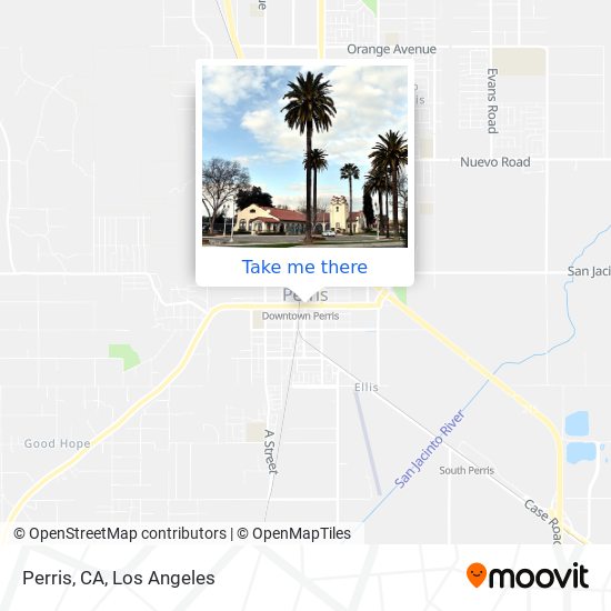 Mapa de Perris, CA