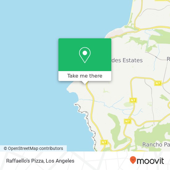 Raffaello's Pizza map