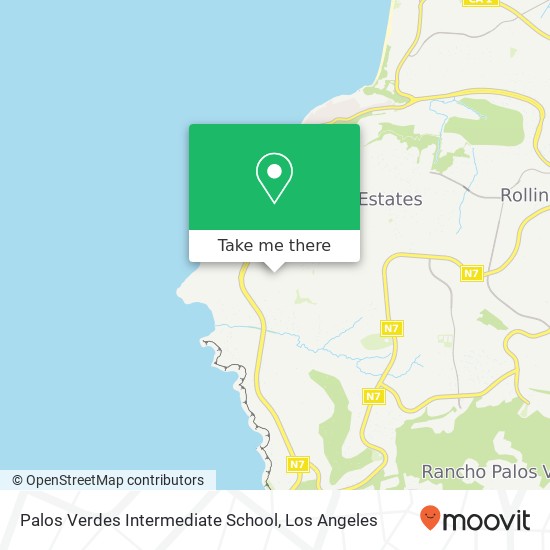 Mapa de Palos Verdes Intermediate School