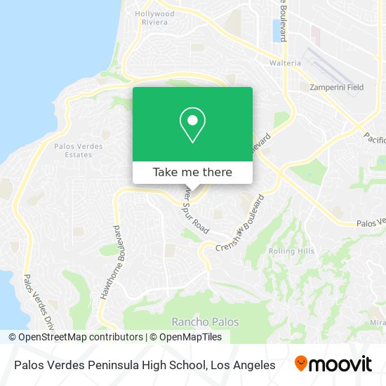 Palos Verdes Peninsula High School map