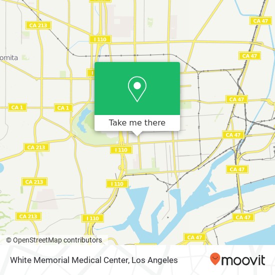 White Memorial Medical Center map