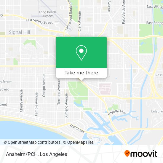 Anaheim/PCH map